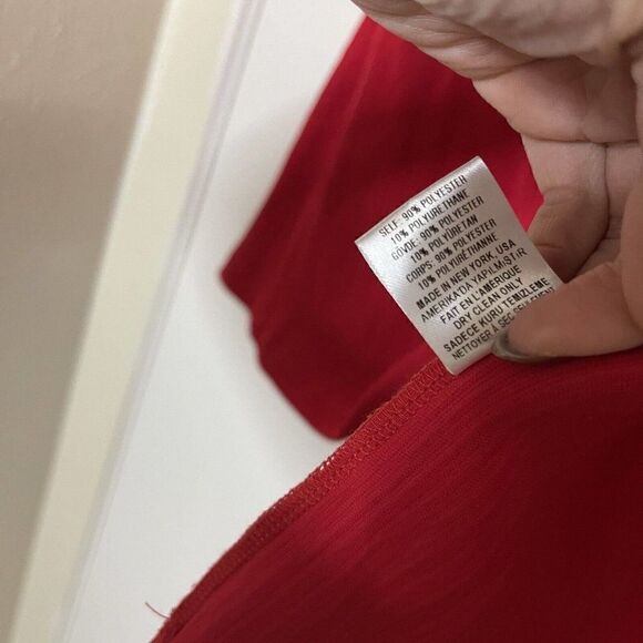 OPENING CEREMONY red ribbed pleated flare mini dress size XS - Picture 5 of 6